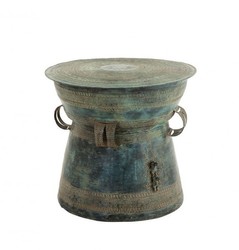 4251287743678 - Luxus Art Deco Designer Messing Beistelltisch Antik GrÃ¼n 59 x H 52 cm - Luxus Beistelltisch