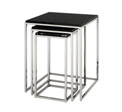 4251287743784 - Luxus Art Deco Designer Beistelltisch 3er Set - Luxus Beistelltisch Set