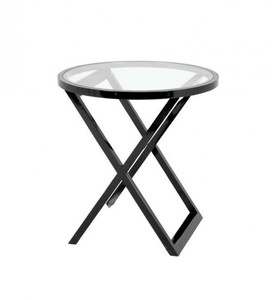 4251287743913 - Luxus Art Deco Designer Mahagoni Beistelltisch Schwarz - Luxus Beistelltisch