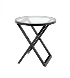 4251287743913 - Luxus Art Deco Designer Mahagoni Beistelltisch Schwarz - Luxus Beistelltisch