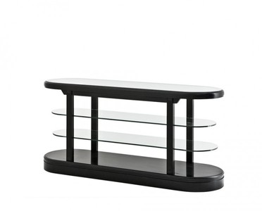 4251287744217 - Luxus Birkenholz Konsole Schwarz 180 x 57 x H 875 cm - Luxus QualitÃ¤t