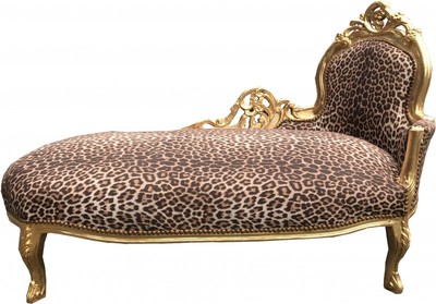 4251287744590 - Barock Chaiselongue King Leopard Gold - Möbel Liege Recamiere 4251287744590 - Barock Chaiselongue King Leopard Gold - Möbel Liege Recamiere
