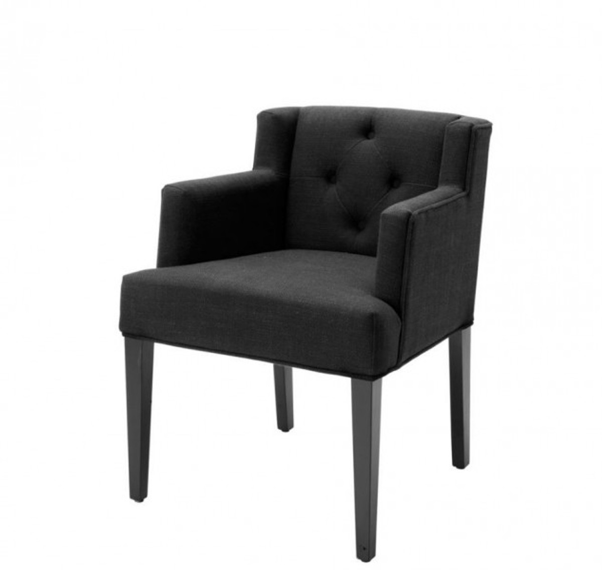 Casa Padrino luxury chair with armrest black Hotel Furniture