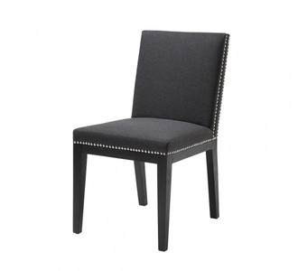 4251287745634 - Luxus Eichenholz Esszimmer Stuhl Anthrazit - Hotel Restaurant Stuhl