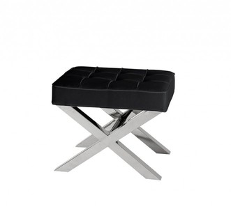 4251287745955 - Luxus Sitz Hocker mit Lederoptik 60 x 46 x H 515 cm - Designer Hotel Hocker