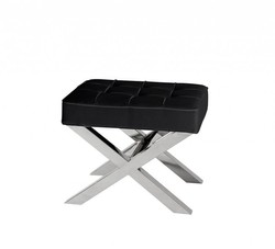 4251287745955 - Luxus Sitz Hocker mit Lederoptik 60 x 46 x H 515 cm - Designer Hotel Hocker