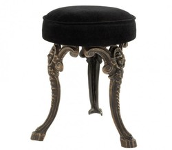 4251287746044 - Luxus Sitz Hocker Bronze Finish 32 x H 52 cm - Limited Edition