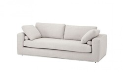 4251287746143 - Luxus Sofa Panama Natural mit poliertem Stahl Sockel - Luxus Kollektion