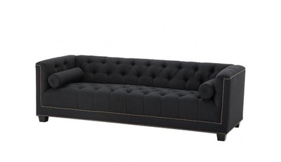4251287746167 - Luxus Sofa 3 Sitzer Schwarz - Hotel Einrichtung