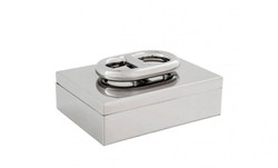 4251287747096 - Luxus Edelstahl BeautÃ© Box Silber 28 x 21 x H 12 cm - Hotel Kollektion