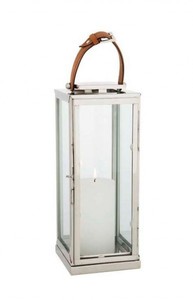 4251287747935 - Designer Deco Laterne Nickel Finish 20 x 20 x H 41 cm - Luxus QualitÃ¤t