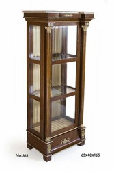 4251287748871 - Barock Vitrine 64 x 40 x H 165 cm - Vitrinenschrank - Wohnzimmerschrank