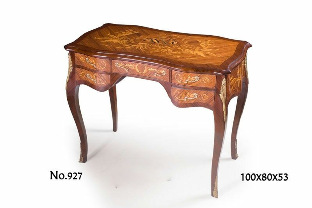 Casa Padrino Baroque Desk Secretary 100 X 53 X H 80 Cm