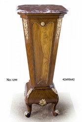 4251287749083 - Barock SÃ¤ule mit Marmorbesatz 42 x 42 x H 95 cm - Luxus QualitÃ¤t