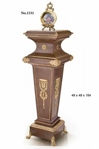 4251287749151 - Barock SÃ¤ule mit Marmorbesatz 49 x 49 x H 154 cm - Barock MÃ¶bel