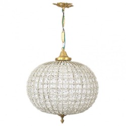 4251287751949 - Barock Decken HÃ¤ngeleuchte 35 x H 65 cm - Glas Leuchte   Oxide