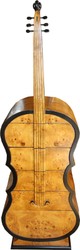 4251287755596 - Art Deco Schubladen Schrank Vogelaugenahorn im Bass Instrumenten Design - Handgefertigt - Biedermeier Möbel 4251287755596 - Art Deco Schubladen Schrank Vogelaugenahorn im Bass Instrumenten Design - Handgefertigt - Biedermeier Möbel