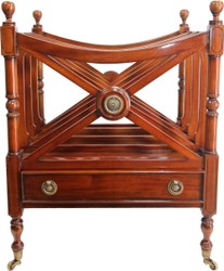 4251287756562 - Luxus Zeitungs & Magazin Trolley Mahagoni Massivholz Braun - Luxus Hotel Kanzlei Einrichtung 4251287756562 - Luxus Zeitungs & Magazin Trolley Mahagoni Massivholz Braun - Luxus Hotel Kanzlei Einrichtung