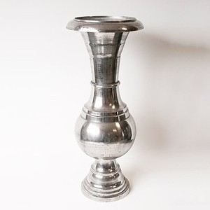 4251287756654 - Riesige Barock XXL Blumenvase Aluminium Raw Finished H 99 cm Durchmesser 40 cm - Hotel Dekoration - BlumengefÃ¤ss