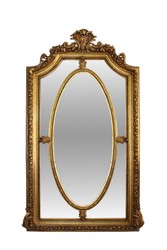 4251287756838 - Spiegel Gold 115 x H 215 cm - Barock Wohnzimmerspiegel