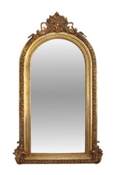 4251287756845 - Luxus Wohnzimmerspiegel Gold 110 x H 210 cm - Barock Spiegel