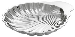 4251287757071 - Luxus Muschel Serviertablett Silber - Designer Tablett