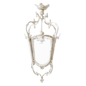 4251287757170 - Antik Stil Barock Decken HÃ¤ngeleuchte 35 x 35 x H 70 cm - Glas   Silber - Laterne HÃ¤ngelaterne