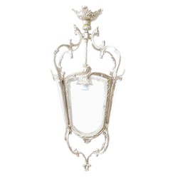 4251287757170 - Antik Stil Barock Decken HÃ¤ngeleuchte 35 x 35 x H 70 cm - Glas   Silber - Laterne HÃ¤ngelaterne