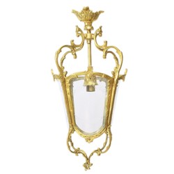 4251287757187 - Antik Stil Barock Decken HÃ¤ngeleuchte 35 x 35 x H 70 cm - Glas   Gold - Laterne HÃ¤ngelaterne