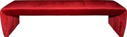 4251287757781 - Luxus Sitzbank in Bordeaux-Rot 181 x 50 x H 48 cm - Luxus Sitzbank
