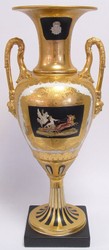 4251287758429 - Barock Porzellan Vase mit 2 Griffen H 61 cm - Limited Edition