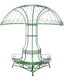 4251287760705 - Bank mit Halbsonnenblende Durchmesser 268 x H 27m - Luxus GartenmÃ¶bel