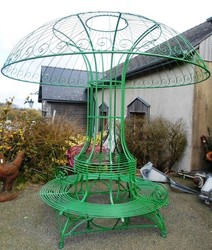 4251287760804 - Bank mit Sonnenblende Durchmesser 268 x H 27m - Luxus GartenmÃ¶bel