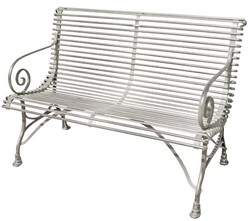 4252006254505 - 2er Gartenbank - Vintage Schmiedeeisen Bank