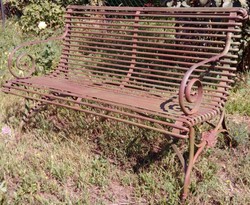 4251287761016 - Schmiedeeisen 2er Gartenbank - Gartenbank mit Klauenbeine