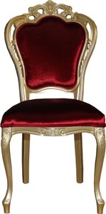 4251287778366 - Luxus Barock Esszimmer Stuhl in Bordeauxrot Gold - Designer Stuhl - Luxus QualitÃ¤t