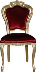 4251287778366 - Luxus Barock Esszimmer Stuhl in Bordeauxrot Gold - Designer Stuhl - Luxus QualitÃ¤t