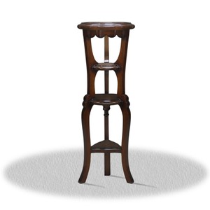 4251287761382 - Barock Beistelltisch 35 x 35 x H 110 cm - Antik Beistelltisch