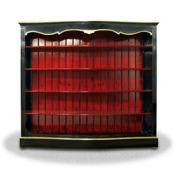 4251287761603 - Wohnzimmerschrank Schwarz Rot Gold - Barock Schrank