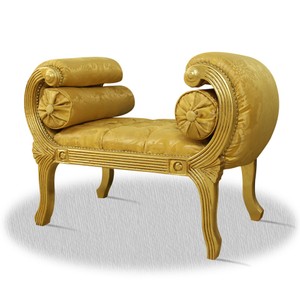 4251287761757 - Barock Schemel Gold 90 x 40 x H 65 cm - Luxus Sitzbank 4251287761757 - Barock Schemel Gold 90 x 40 x H 65 cm - Luxus Sitzbank