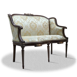 4251287761900 - Barock 2er Sitzbank mit Muster 120 x 45 x H 90 cm