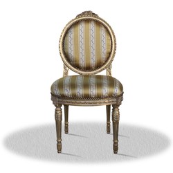 4251287761931 - Barock Salonstuhl Vintage Gold 50 x 50 x H 100 cm - Antik MÃ¶bel