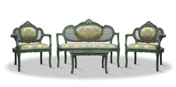 4251287762235 - Barock Salon Set mit Sitzbank 2 Stühlen und Tisch - Limited Edition 4251287762235 - Barock Salon Set mit Sitzbank 2 Stühlen und Tisch - Limited Edition