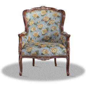 4251287762426 - Barock Sessel mit Blumenmuster - Hotel Kollektion