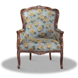 4251287762426 - Barock Sessel mit Blumenmuster - Hotel Kollektion