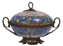 4251287762617 - Luxus Barock Porzellan SchÃ¼ssel mit Deckel 315 x 24 x H 222 cm