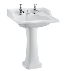 4251287762969 - Art Deco Waschbecken mit 2 HahnlÃ¶chern - Hotel Restaurant MÃ¶bel