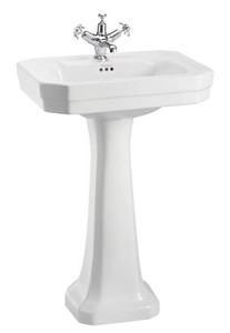 4251287763102 - Luxus Porzellan Waschbecken mit Sockel 56 x 47 x H 90 cm - Hotel Restaurant MÃ¶bel