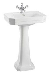 4251287763102 - Luxus Porzellan Waschbecken mit Sockel 56 x 47 x H 90 cm - Hotel Restaurant MÃ¶bel