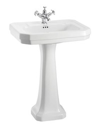 4251287763119 - Luxus Porzellan Waschbecken mit Sockel 61 x 51 x H 90 cm - Porzellan Waschbecken